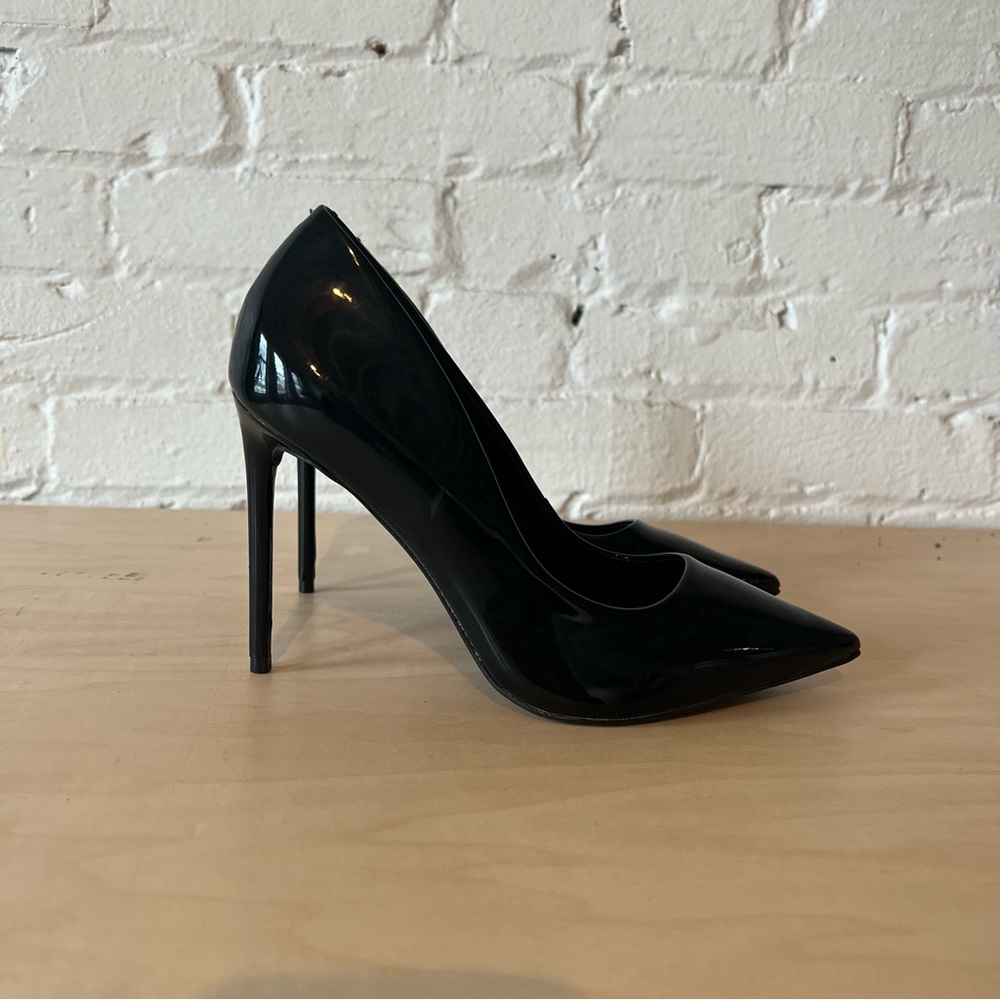 Steve Madden Vala Black Patent Stilettos